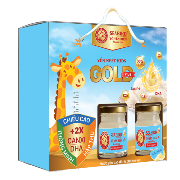 Yến Nest Kids phát triển cân nặng GOLD PLUS, lốc 6 hũ