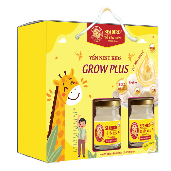 Yến Nest Kids phát triển chiều cao GROW PLUS, lốc 6 hũ